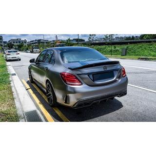 Bodykit set met volledige achterbumper (Black Mamba C63GT-design) Mercedes C-klasse W205 2014–2021 foto 4