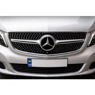 Diamond voorgrille (2014-2019 voor V-class) foto 1
