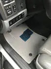 Toyota Sequoia 2007–2022 Polyurethaan automatten, 3 rijen (EVA, grijs) foto 14