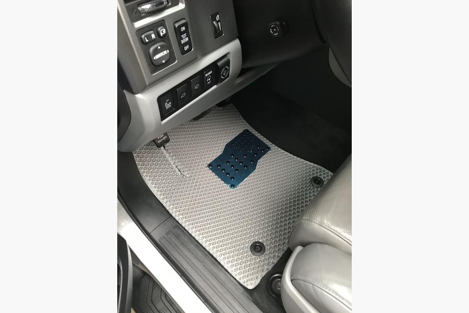 Toyota Sequoia 2007–2022 Polyurethaan automatten, 3 rijen (EVA, grijs) Middenrij - armsteun Foto 14