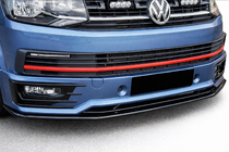 Volkswagen T6 2015–2024 Voorbumper lip spoiler voor SportLine 2015-2018 (ABS) foto 1