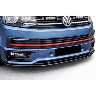 Voorbumper lip spoiler voor SportLine 2015-2018 (ABS) Volkswagen T6 2015–2024 foto 1