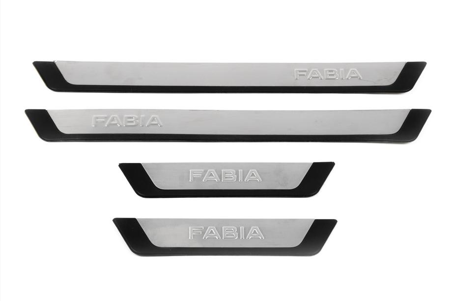 Skoda Fabia 2014–2021 OmsaLine-Flexill dorpellijsten (4 stuks) Foto 2