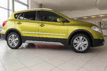Suzuki SX4 S-Cross 2013–2016 Deurstrips (set van 4, RVS) foto 1