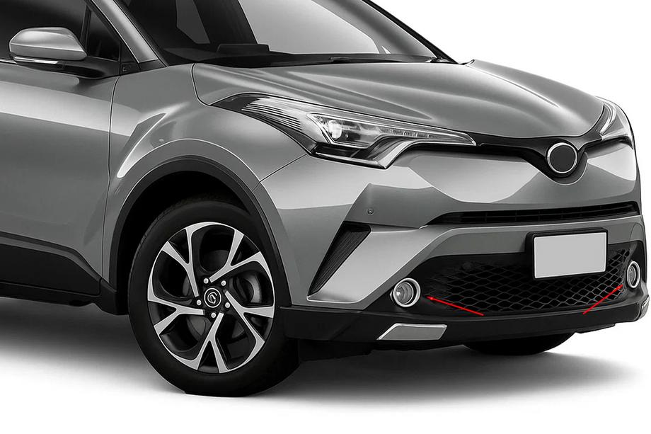 Toyota C-HR 2016–2023 Chroom mistlampomlijstingen (set 2 stuks, RVS) Image