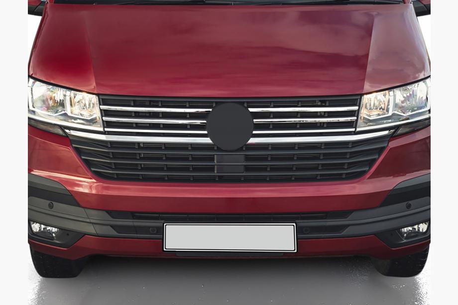 Volkswagen T6 2015–2024 Chroom grillelijsten 2019+ (4 stuks, RVS) OmsaLine - Italiaans roestvrij staal Image