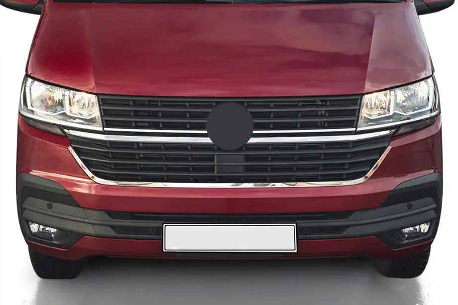 Volkswagen T6 2015–2024 Chroomstrip onder grille 2019+ (1 st., RVS) Image
