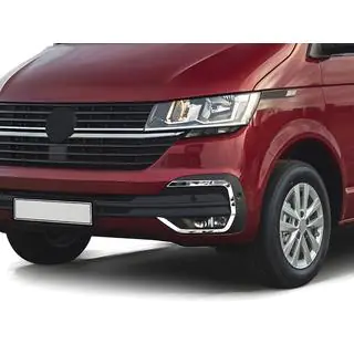 Chroom sierlijsten voor mistlampen 2019+ (4 stuks, RVS) Volkswagen T6 2015–2024 foto 1