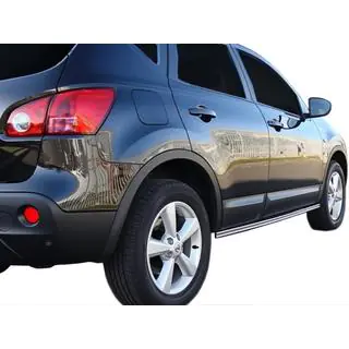 Dubbele sidebars (2 stuks, RVS) Nissan Qashqai 2007–2010 foto 2
