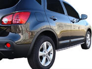 Nissan Qashqai 2010–2014 Dubbele sidebars (2 stuks, RVS) foto 2