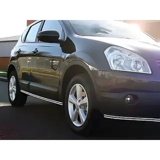 Dubbele sidebars (2 stuks, RVS) Nissan Qashqai 2010–2014 foto 3
