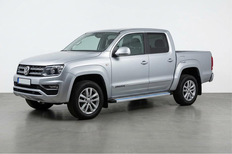 Volkswagen Amarok 2010–2022 Sidebars Maya Blue-Grey (2 stuks, aluminium) Image