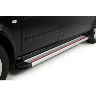 Side steps Maya Red-Grey (2 st., aluminium) foto 1