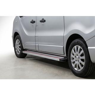 Side steps Maya Red-Grey (2 st., aluminium) Opel Vivaro 2001–2015 foto 1