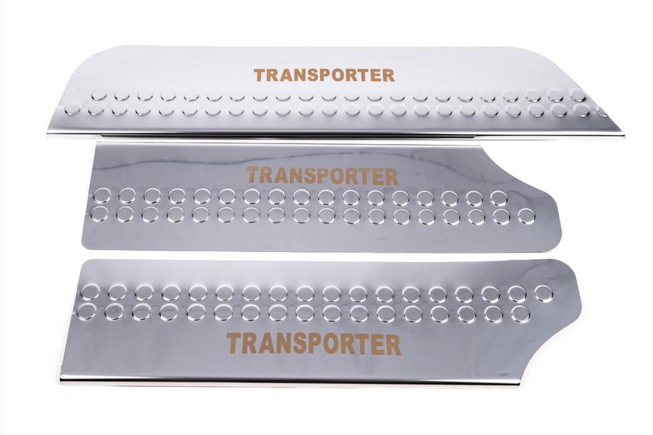 Volkswagen T4 Transporter 1990–2003 Interieur dorpellijsten type 4 (staal) Set van 4 stuks Foto 5