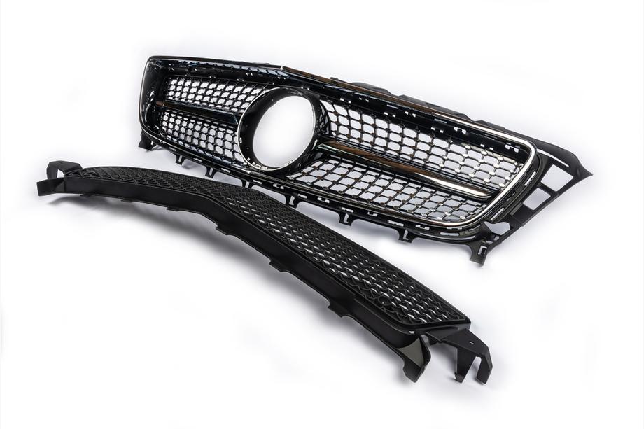 Mercedes CLS C218 2011–2018 Voorgrille 2011-2014 (Diamond Silver) Foto 7