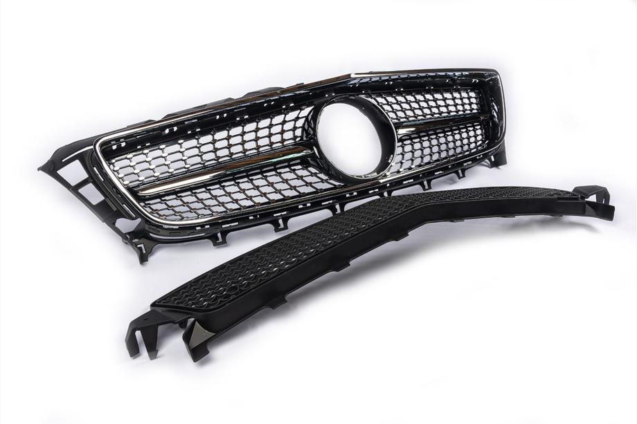 Mercedes CLS C218 2011–2018 Voorgrille 2011-2014 (Diamond Silver) Foto 8