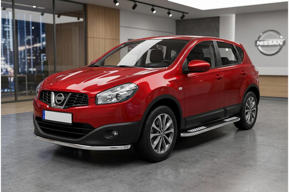 Nissan Qashqai 2010–2014 Side steps Tayga V2 (2 stuks, aluminium) Image