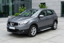 Nissan Qashqai 2010–2014 Zijdrempels Vision New Grey (set van 2, aluminium) foto 1