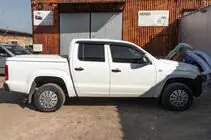 Volkswagen Amarok 2010–2022 Raamwindschermen met chromen sierlijst (set van 4, Niken) foto 6