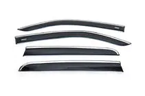Volkswagen Amarok 2010–2022 Raamwindschermen met chromen sierlijst (set van 4, Niken) foto 7