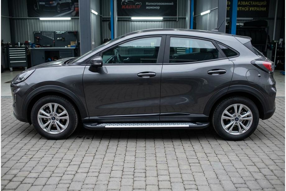 Ford Puma 2019– Side steps Allmond Grey (set van 2, aluminium) Image