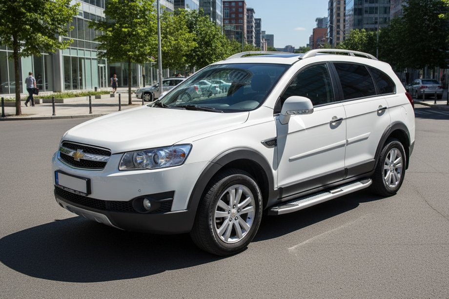 Chevrolet Captiva 2006–2019 Mevsim Grey side steps (2 stuks, aluminium) Image