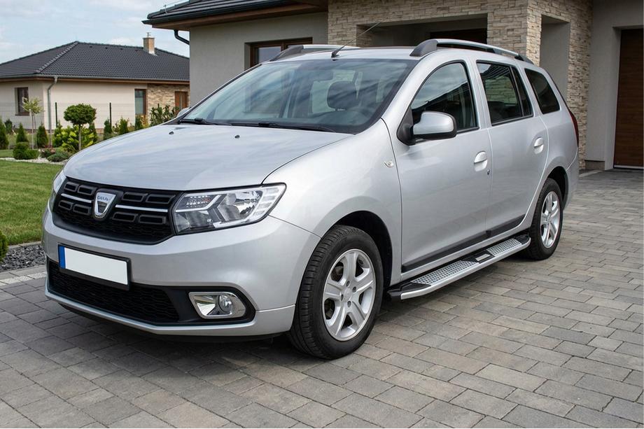 Dacia Logan MCV 2013–2020 Mevsim Grey side steps (2 stuks, aluminium) Image