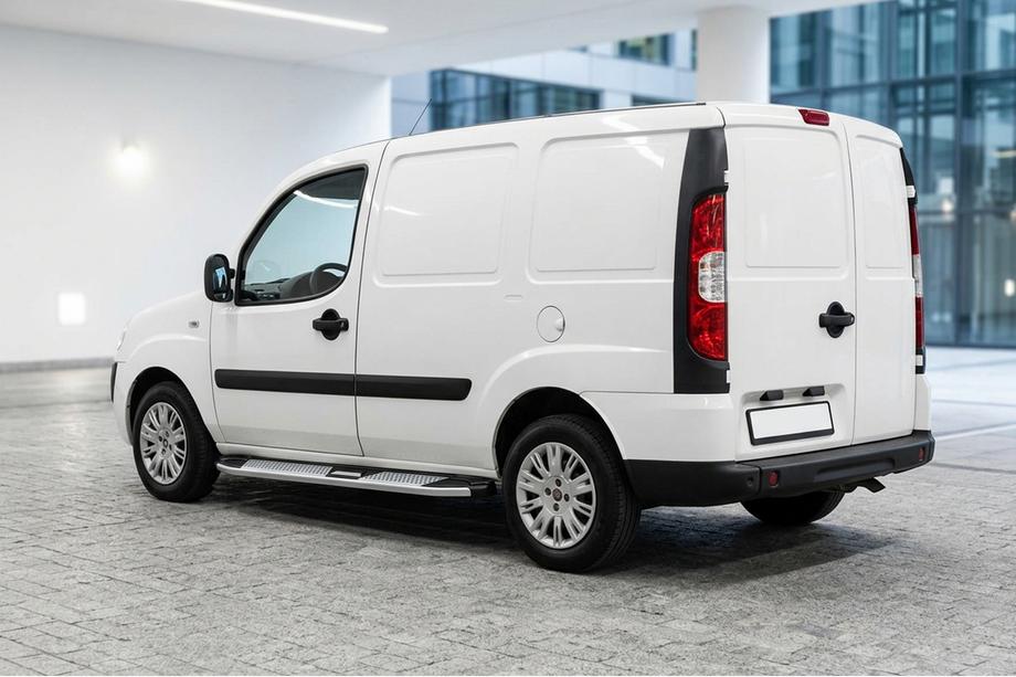 Fiat Doblo I 2001–2005 Mevsim Grey side steps (2 stuks, aluminium) Image