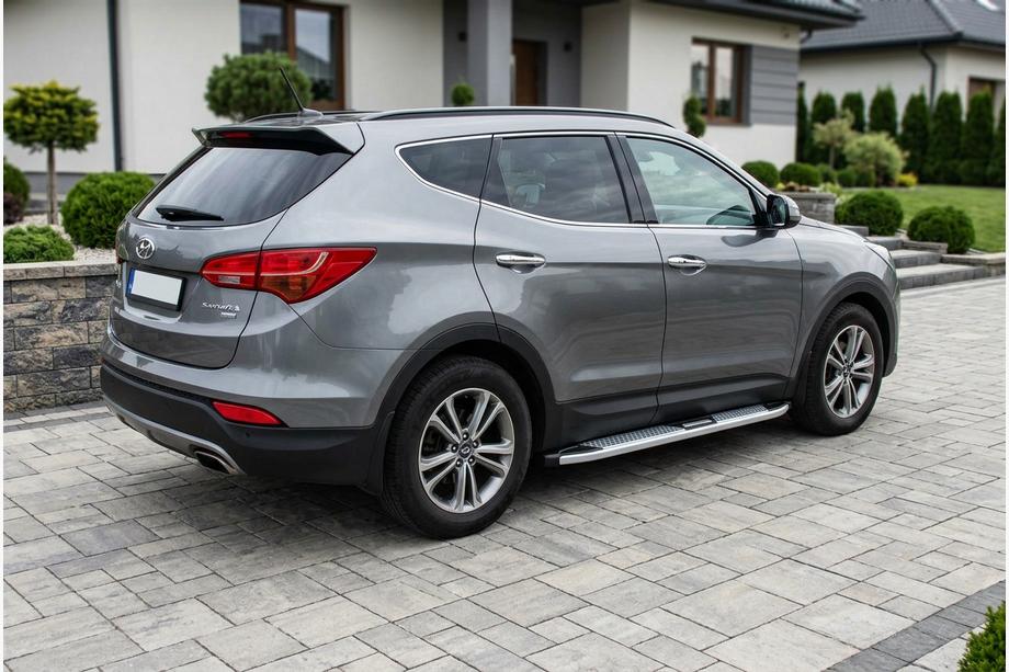 Hyundai Santa Fe 3 2012–2018 Mevsim Grey side steps (2 stuks, aluminium) Foto 1