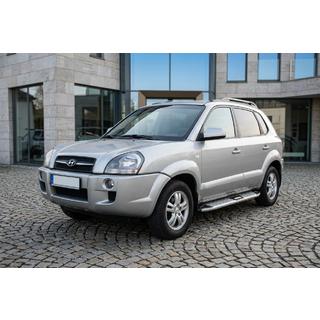 Mevsim Grey side steps (2 stuks, aluminium) Hyundai Tucson JM 2004– foto 1