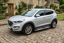 Hyundai Tucson TL 2016–2021 Mevsim Grey side steps (2 stuks, aluminium) foto 1