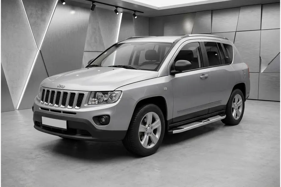 Jeep Compass 2006–2016 Mevsim Grey side steps (2 stuks, aluminium) Image