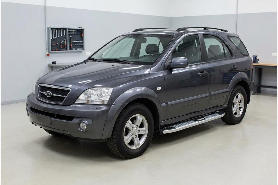 Kia Sorento I BL 2002–2009 Mevsim Grey side steps (2 stuks, aluminium) Image
