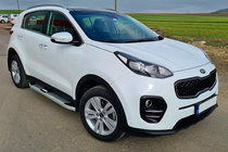 Kia Sportage 2015–2021 Mevsim Grey side steps (2 stuks, aluminium) foto 4
