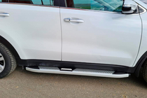 Kia Sportage 2015–2021 Mevsim Grey side steps (2 stuks, aluminium) foto 1