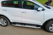 Kia Sportage 2015–2021 Mevsim Grey side steps (2 stuks, aluminium) foto 6