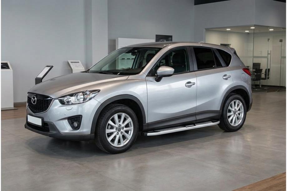 Mazda CX-5 2012–2017 Mevsim Grey side steps (2 stuks, aluminium) Image