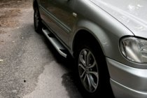 Mercedes ML W163 1997–2005 Mevsim Grey side steps (2 stuks, aluminium) foto 7