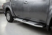 Mitsubishi L200 2006–2015 Mevsim Grey side steps (2 stuks, aluminium) foto 1