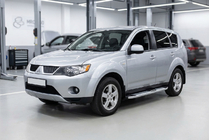 Mitsubishi Outlander 2006–2012 Mevsim Grey side steps (2 stuks, aluminium) foto 1