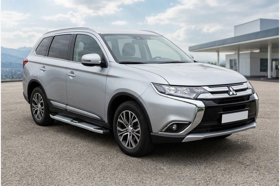 Mitsubishi Outlander 2012–2021 Mevsim Grey side steps (2 stuks, aluminium) Image