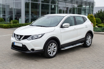 Nissan Qashqai 2014–2021 Mevsim Grey side steps (2 stuks, aluminium) foto 1
