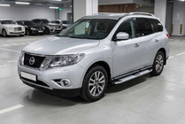 Nissan Pathfinder R52 2012–2021 Mevsim Grey side steps (2 stuks, aluminium) foto 1
