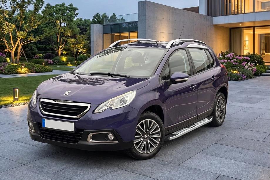 Peugeot 2008 2013–2019 Mevsim Grey side steps (2 stuks, aluminium) Image
