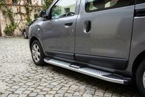 Renault Dokker 2013–2022 Mevsim Grey side steps (2 stuks, aluminium) foto 1