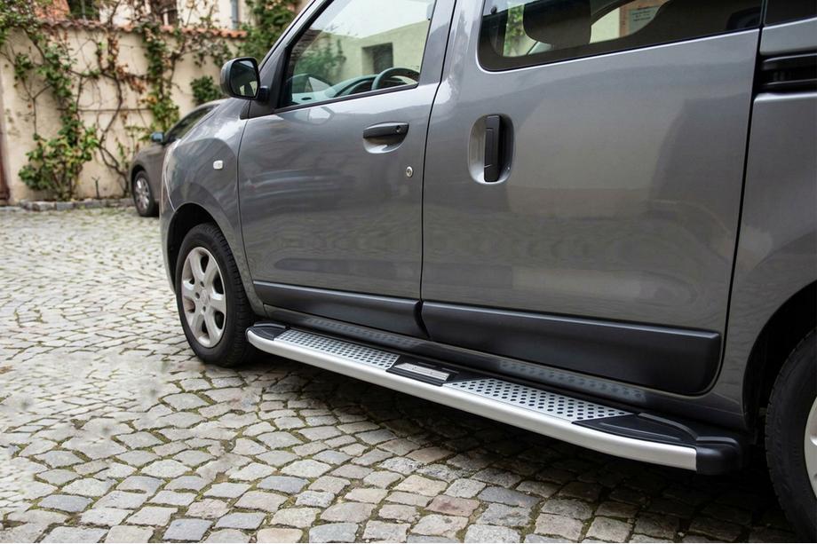 Renault Dokker 2013–2022 Mevsim Grey side steps (2 stuks, aluminium) Image