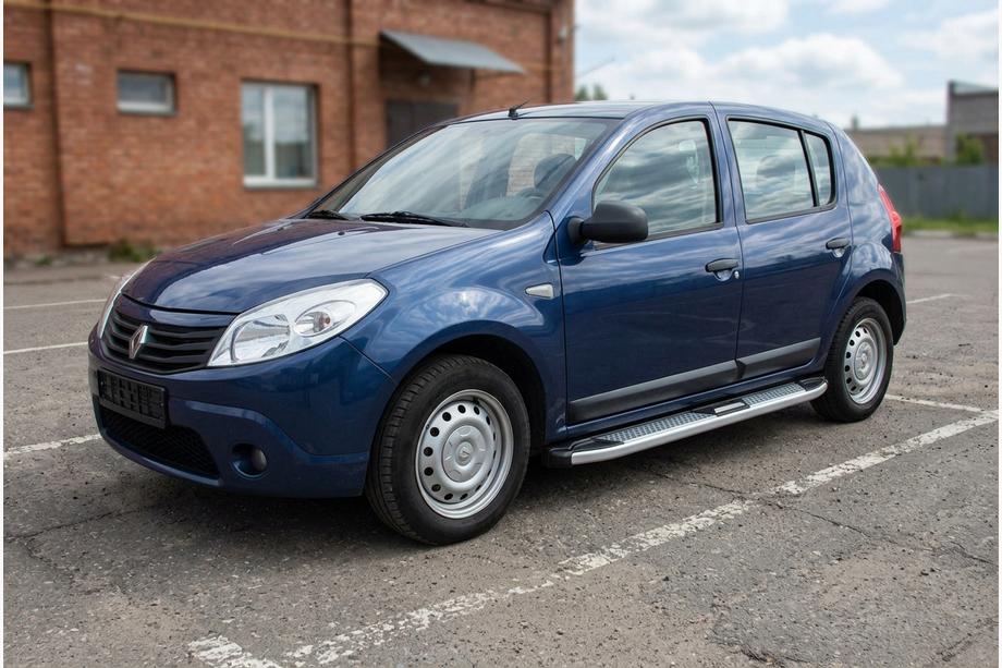 Renault Sandero 2007–2013 Mevsim Grey side steps (2 stuks, aluminium) Image