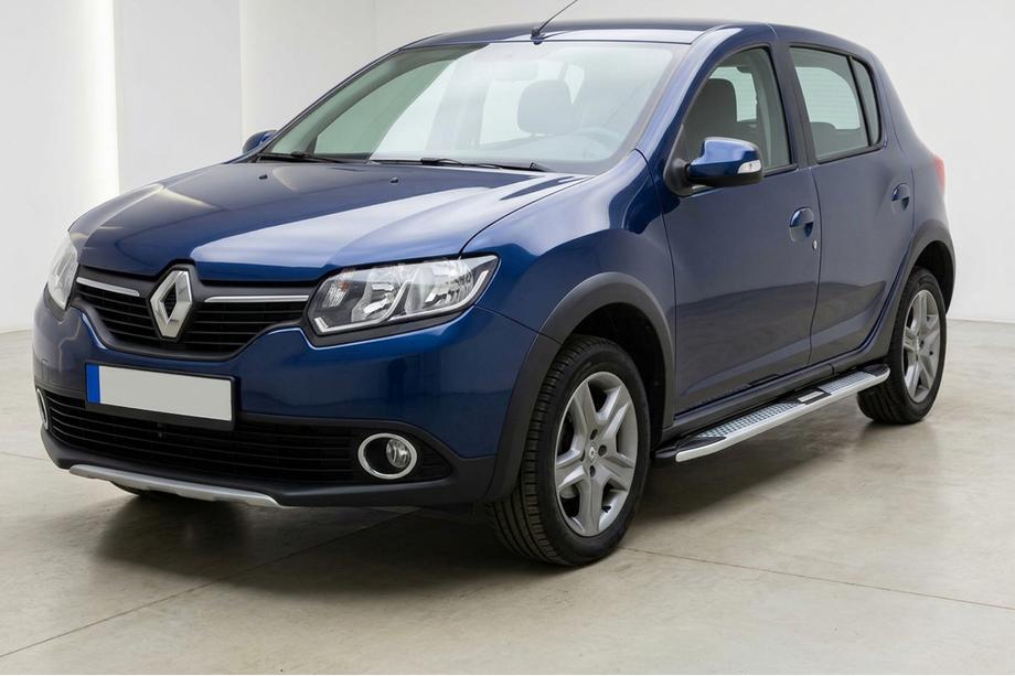 Renault Sandero 2013–2022 Mevsim Grey side steps (2 stuks, aluminium) Foto 1