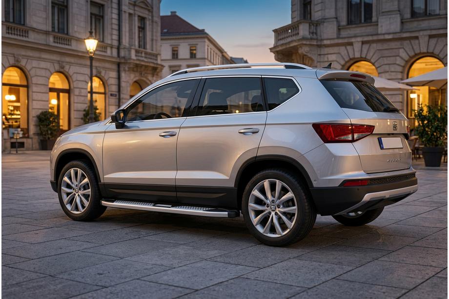 Seat Ateca 2016– Mevsim Grey side steps (2 stuks, aluminium) Image